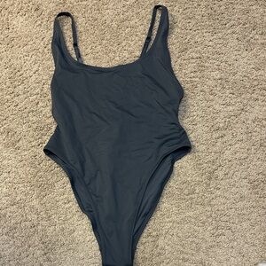 SKIMS Gunmetal Gray One-Piece Swimsuit